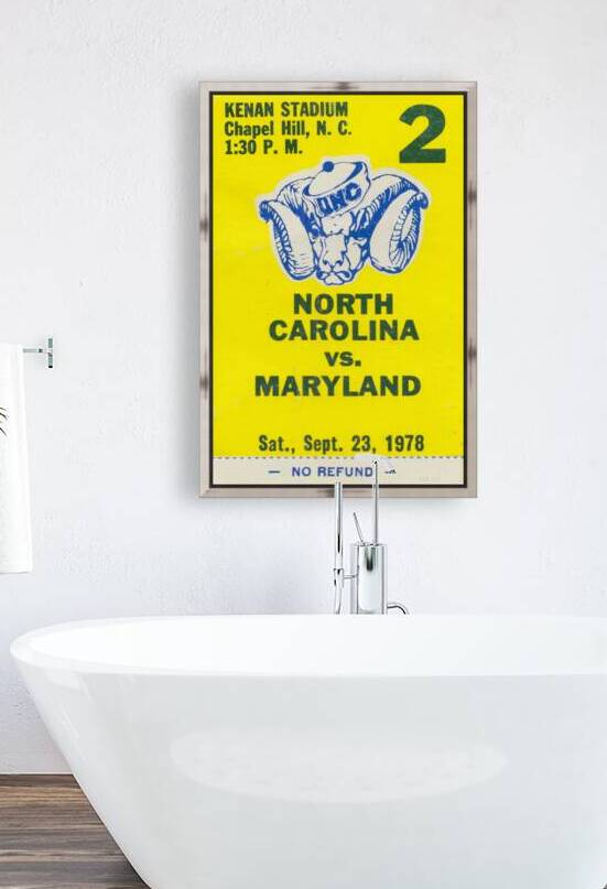 1978 Maryland Terrapins at North Carolina Tar Heels by Row One Brand