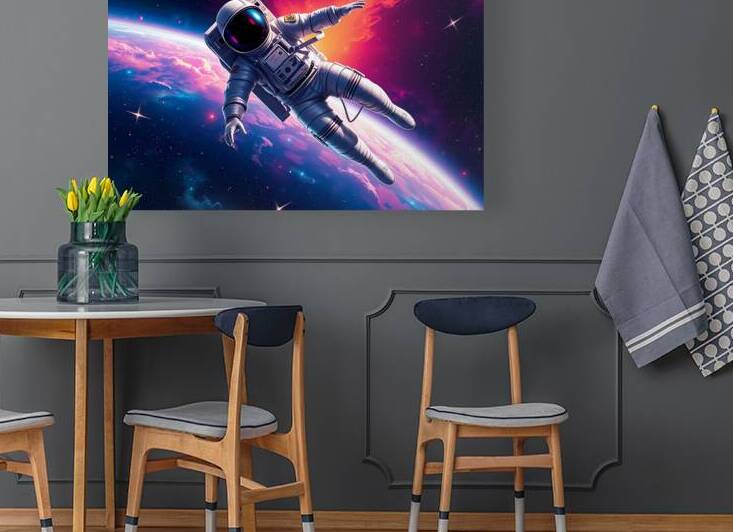 Futuristic Astronaut Puzzle – Stunning Space Adventure Jigsaw by el halaoui ali