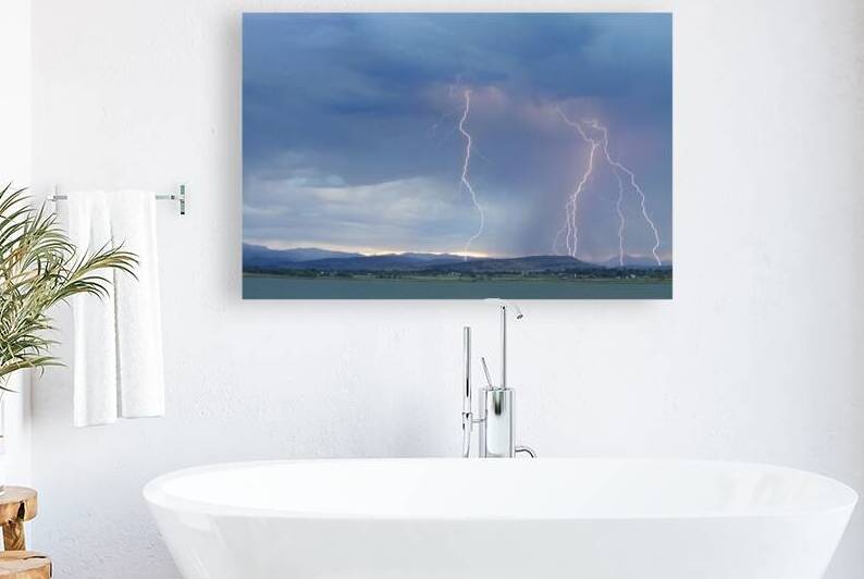 Colorado Rocky Mountains Foothills Lightning Strikes 2 by Bo Insogna