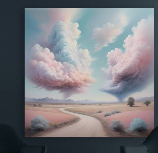 Serene Cloudscape - Dreamy Landscape Art by el halaoui ali