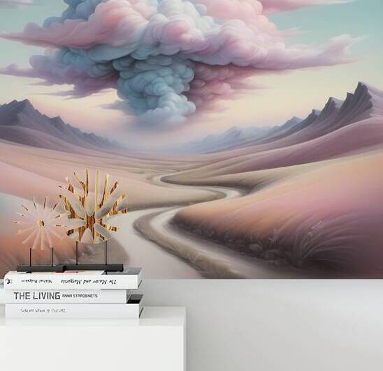 Whimsical Cloudscape - Ethereal Landscape Ar by el halaoui ali