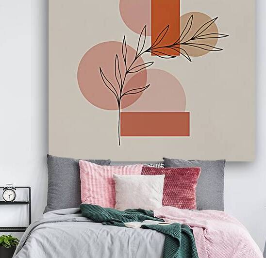 Minimalist Botanical Art - Modern Abstract Design by el halaoui ali