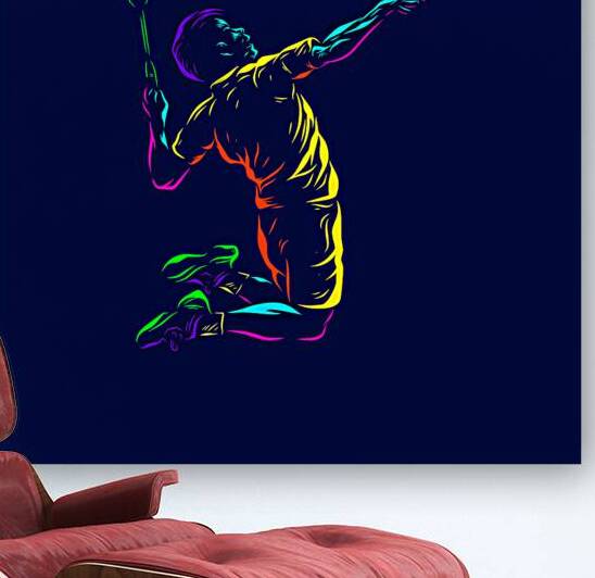 Badminton smash shot by Point Art