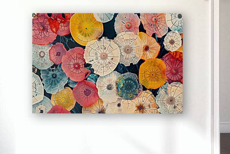 Cracked Glass Umbrellas 7H29P4 45 by Abstract Rebellion