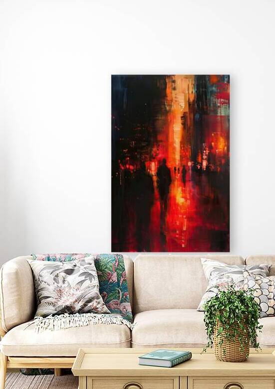 Crimson Cityscape 8H29P7 45 by Abstract Rebellion