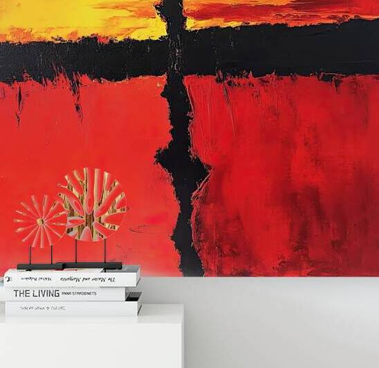 Crimson Divide Y9H4N2 53 by Abstract Rebellion