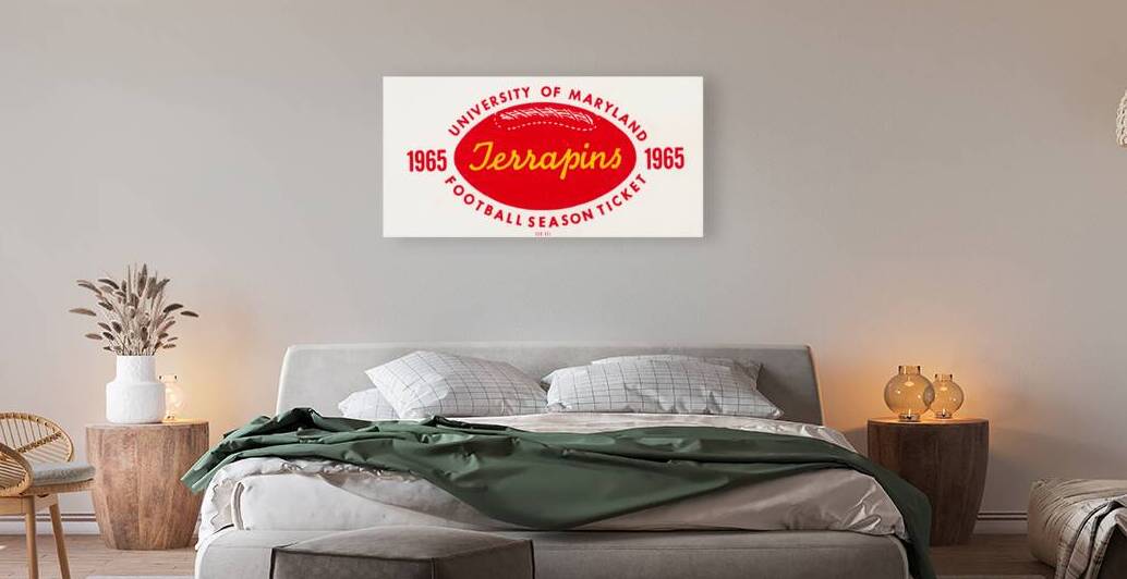 1965 Maryland Terrapins Football Season Ticket Art by Row One Brand