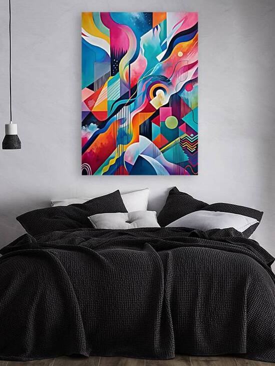 Vibrant Abstract Harmony by Rehan