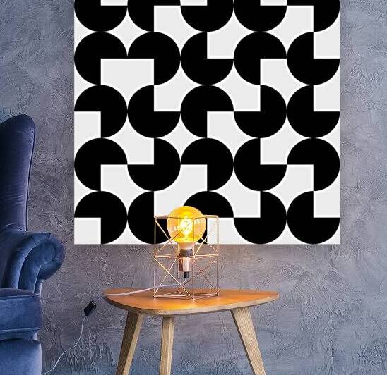 Stylized Circle Mosaic - Contemporary Abstract Art by el halaoui ali