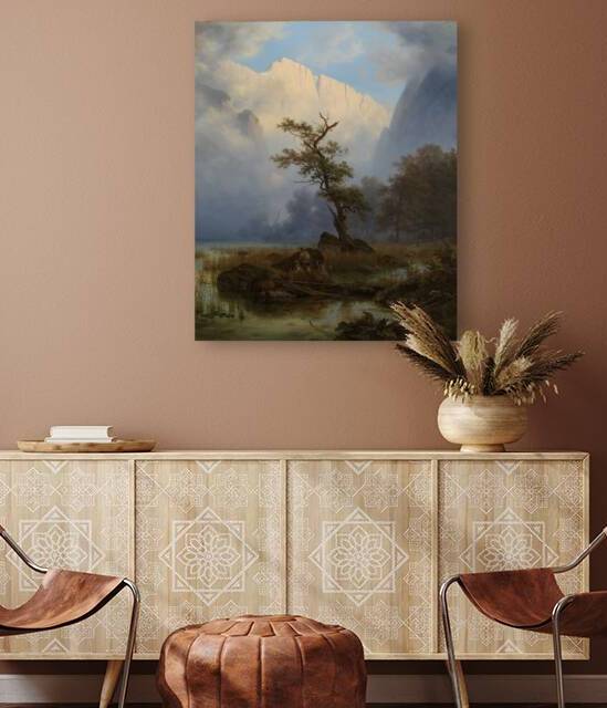 Duck–shooting an Autum Morning by Königssee [1835] by Thomas Fearnley [1802–1842] by MyCozyFineArt