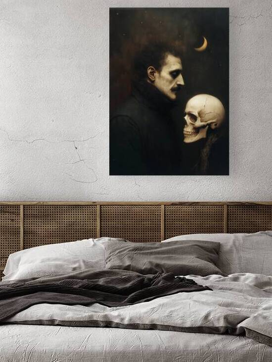 Memento Mori – Edgar Allan Poe Gothic Portrait by Anne Laure GOUPIL