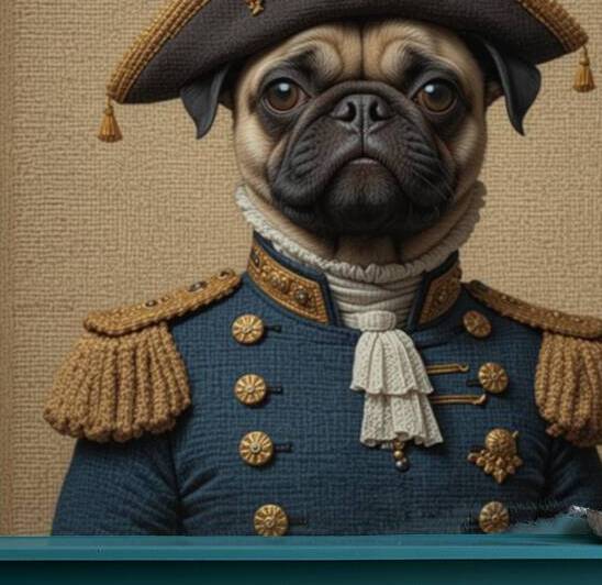  Napoleon Pug: A Regal Tapestry of Canine Grandeur by ericinair