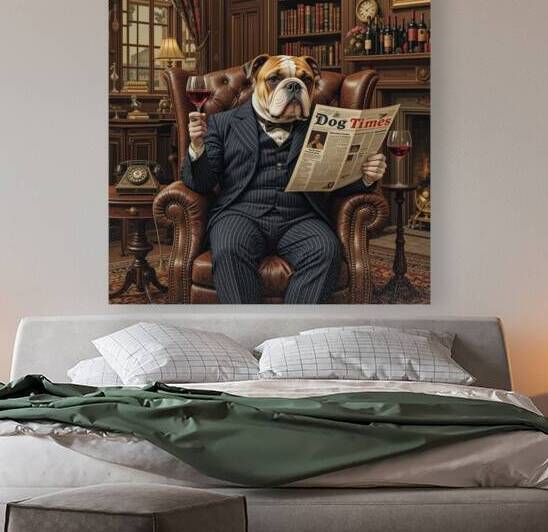 The Distinguished Bulldog: A Study in Canine Sophistication by ericinair