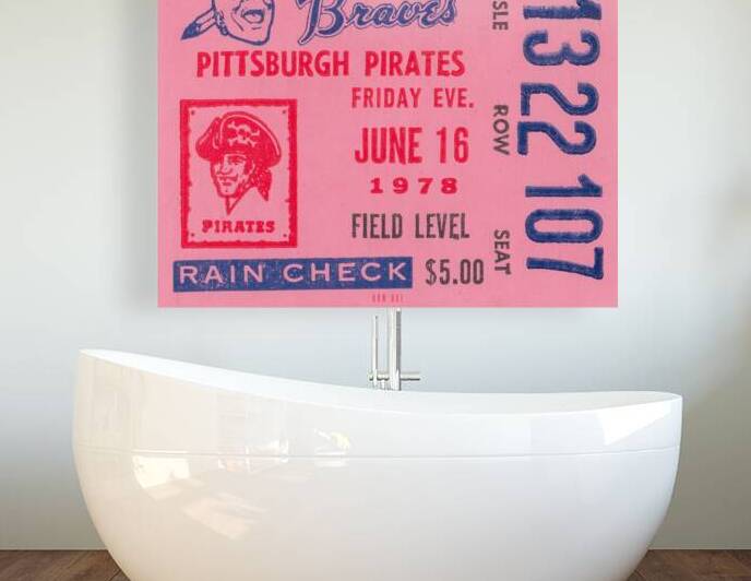 1978 Pittsburgh Pirates at Atlanta Braves by Row One Brand