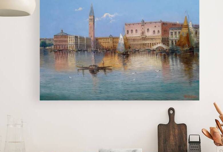 Venedig Acqua Alta by Karl Kaufmann [1843–1905] by MyCozyFineArt