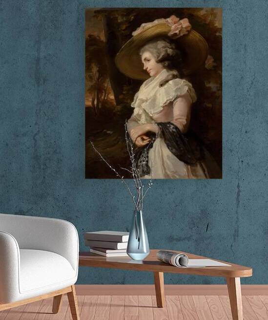 Portrait of a young lady in pink by John Raphael Smith [1752–1812] by MyCozyFineArt