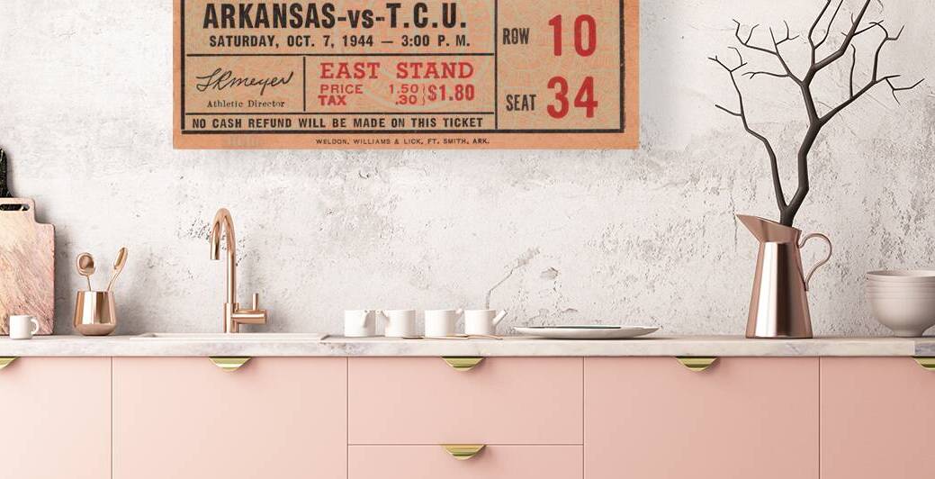 1944 Arkansas Razorbacks at TCU Horned Frogs by Row One Brand