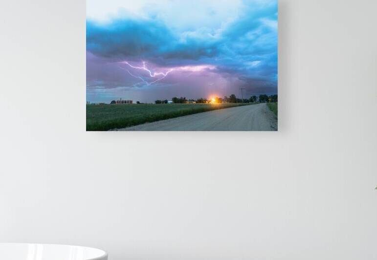 Country Dirt Road Storm by Bo Insogna