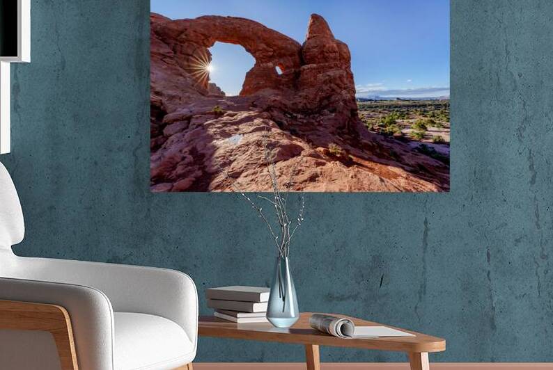 Morning Sun Star At Turret Arch by Jennifer White