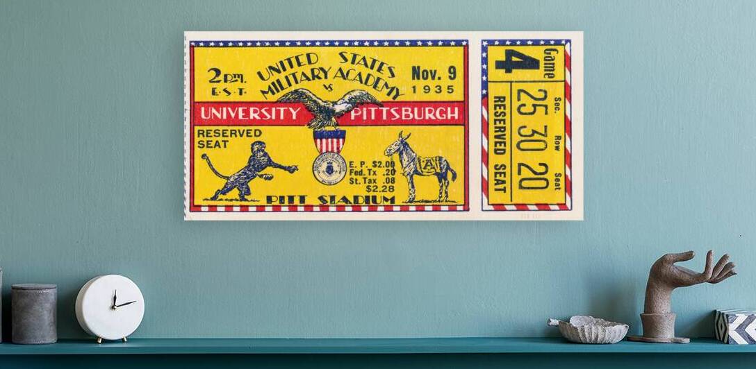 1935 Army Cadets at Pitt Panthers by Row One Brand