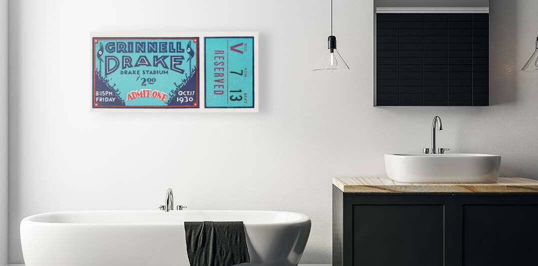 1930 Grinnell Pioneers at Drake Bulldogs by Row One Brand