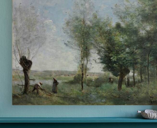 Souvenir of Coubron by Jean–Baptiste–Camille Corot [1796–1875] by MyCozyFineArt