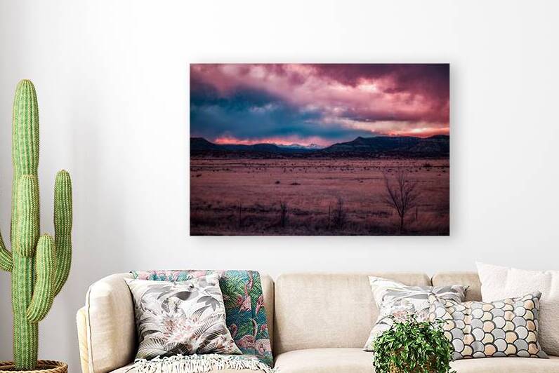 Solitary Harmony Under a Painted Sky by Dream World Images