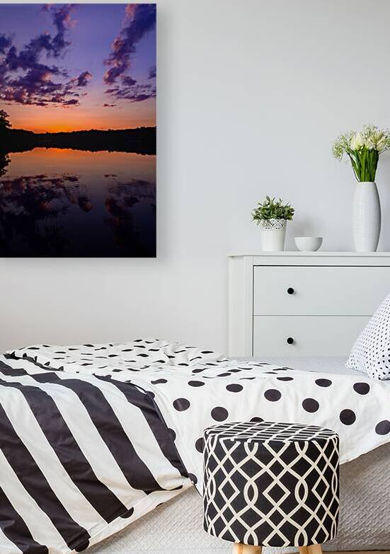 Enchanted Horizon: Capturing the Magic of Sunset at Killens Pond by Dream World Images