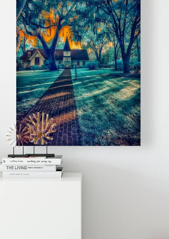 Spiritual Splendor: Blue Church by Dream World Images