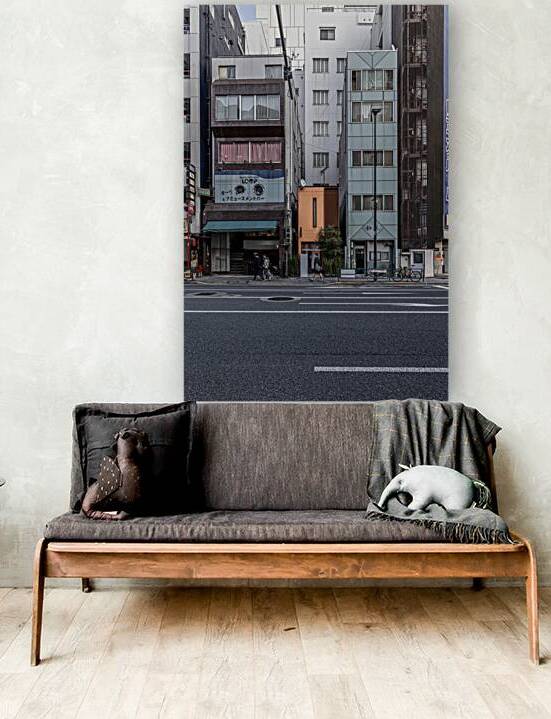 Pedestrians walking on the sidewalk in tokyo japan passing by  by Gualtiero Boffi