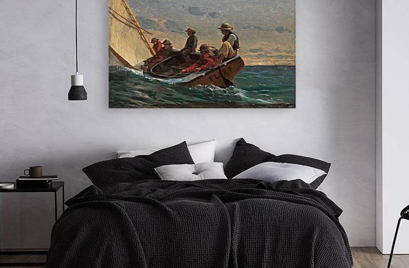 The Flirt [1874] by Winslow Homer [1836–1910] by MyCozyFineArt