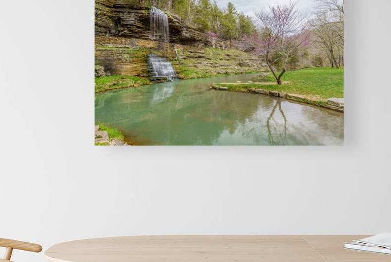 Great Spirit Rock Waterfall In Spring by Jennifer White