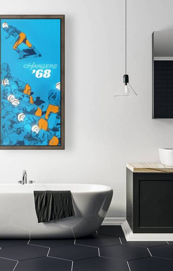 1968 San Diego Chargers Art by Row One Brand