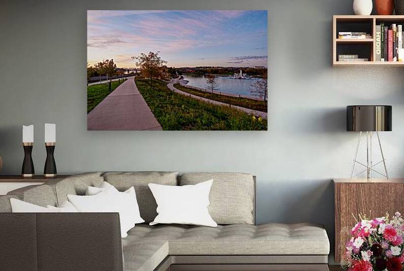 Pastel Dawn Heartland of America Park by Jennifer White