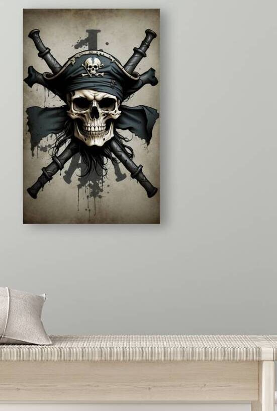 130 Pirate skull poster by artvi