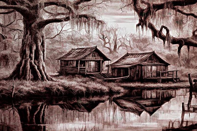 EVIL LIVES HERE.  WIDESCREEN SEPIA  by Digicam