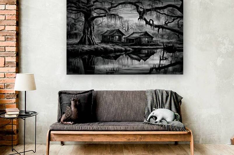 EVIL LIVES HERE.  WIDESCREEN B&W by Digicam