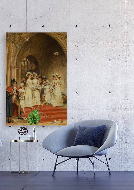 A Wedding Ceremony [1893] by Laslett John Pott [1837–1898] by MyCozyFineArt