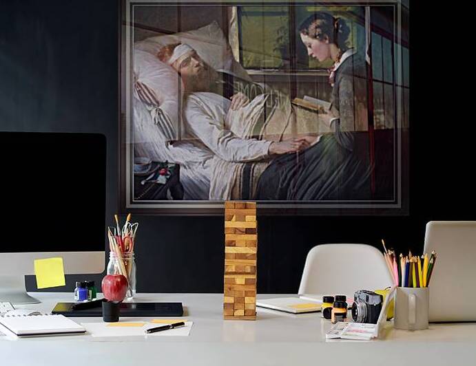 A Wounded Danish Soldier by Elisabeth Jerichau-Baumann by xzendor7