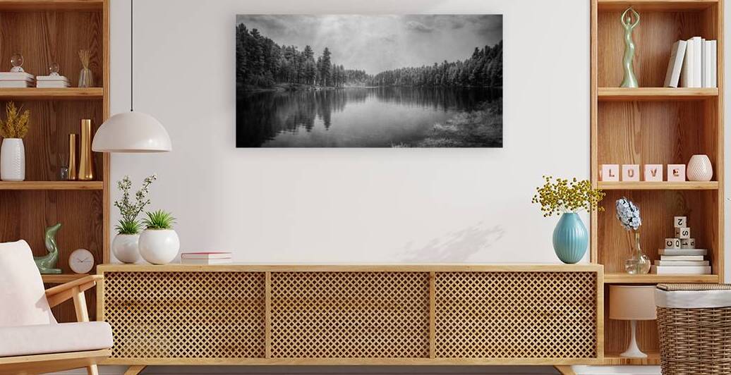 Exploring the Mystical Beauty of Center Lake: A Smokey Pond by Dream World Images