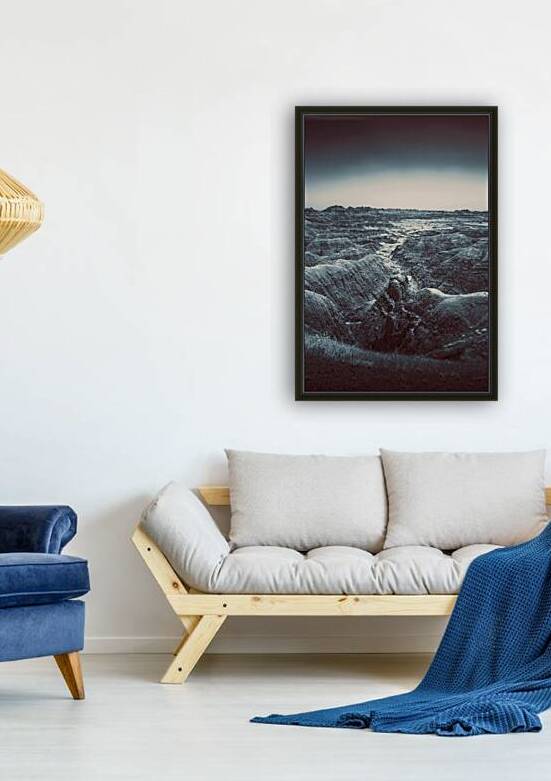 Shadows of the Earth: The Enchanting White River in Badlands by Dream World Images