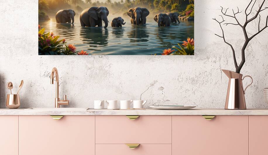 Giants of the Savanna: An Elephant Majesty by Printing Zone