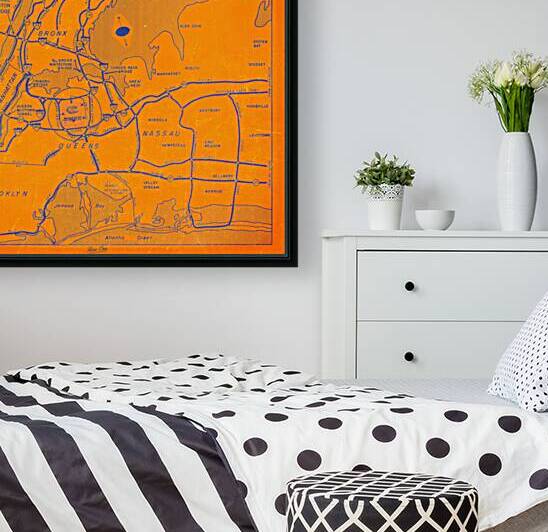 1960s Shea Stadium Map by Row One Brand