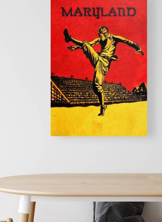 1920s Maryland Terps Football Art Remix by Row One Brand