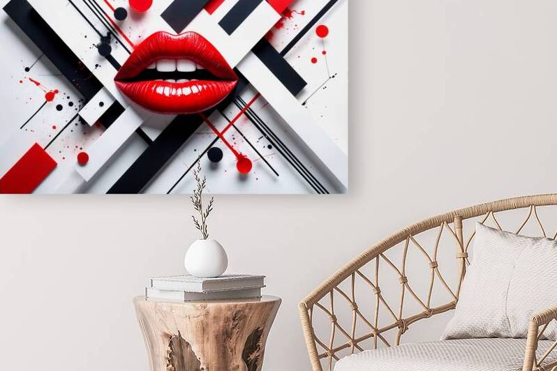 Red Lips Art by NurpuArt