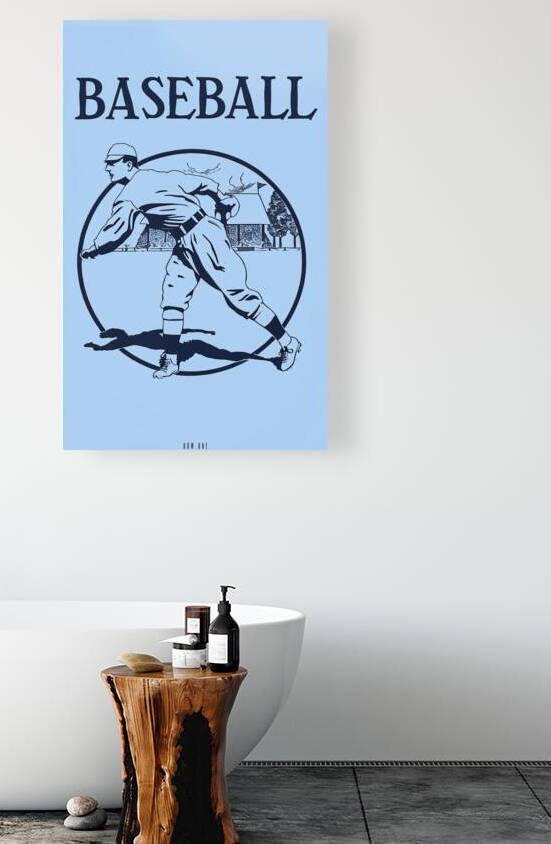 Early 1900s Penn State College Baseball Art by Row One Brand