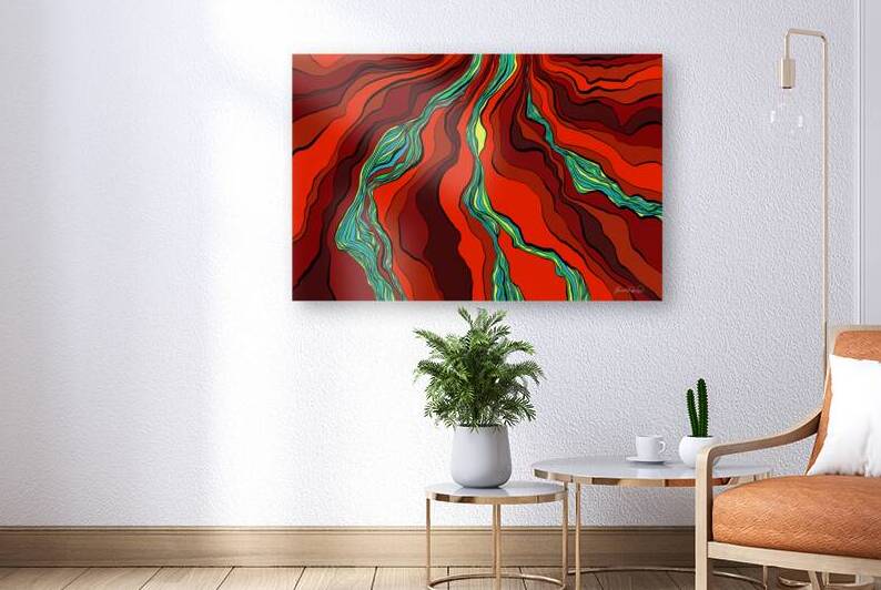 River of fiery earth by Benoit David