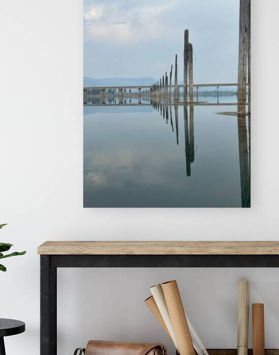 Mirrored Bridge Poles by Shane J Stewart