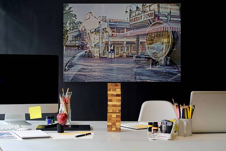 Bakery Truck Chocolate Shop Double Exposure by Ryan Cameron