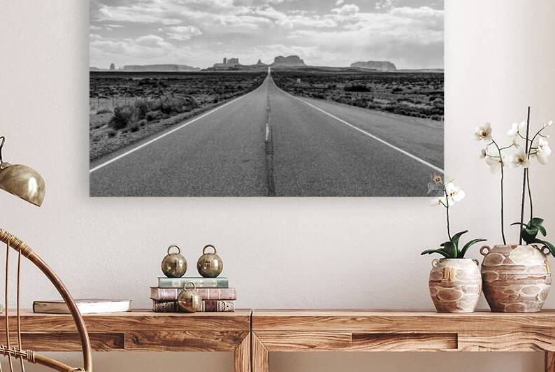 Forrest Gump Point Grayscale by Jennifer White